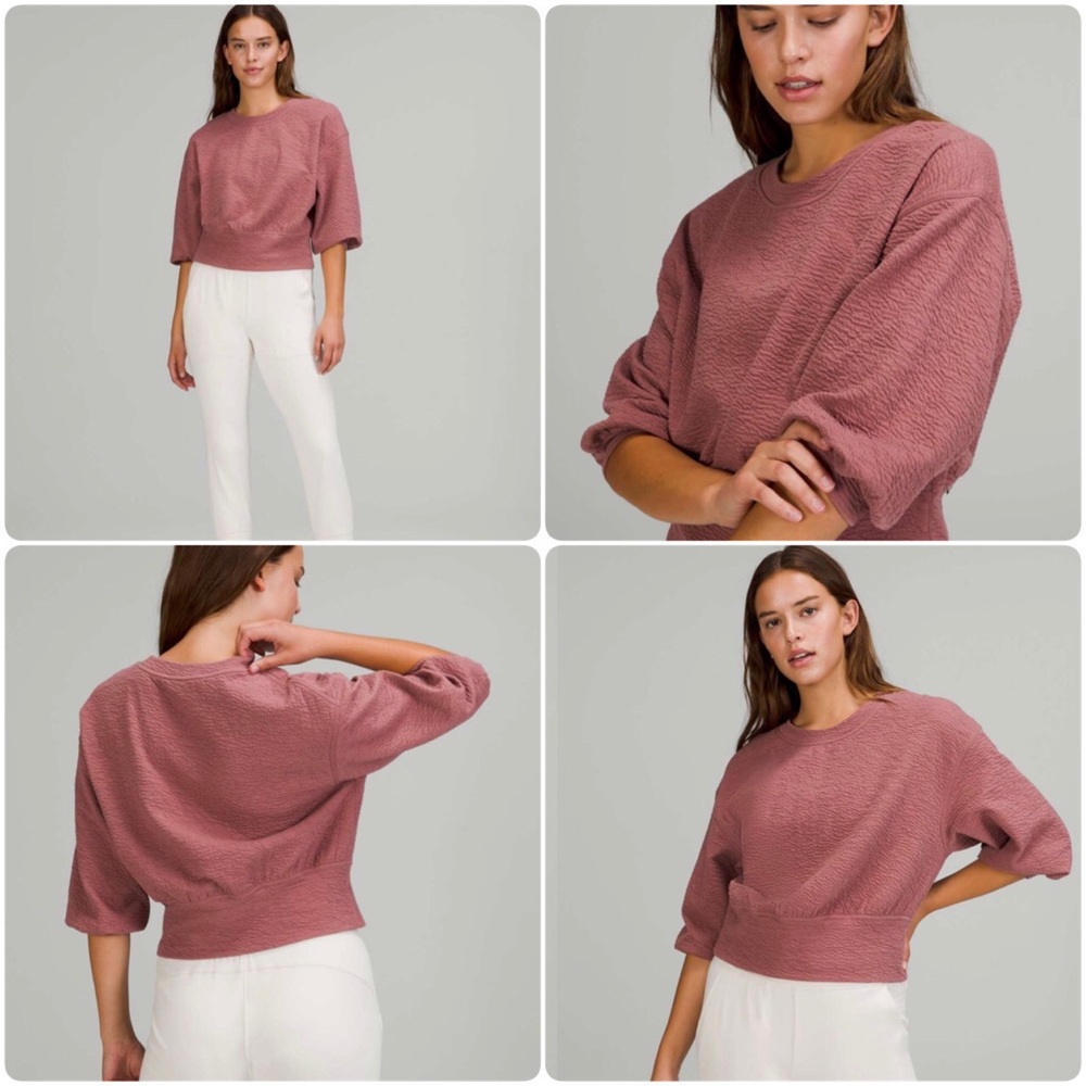 Lululemon Textured Crewneck Pullover